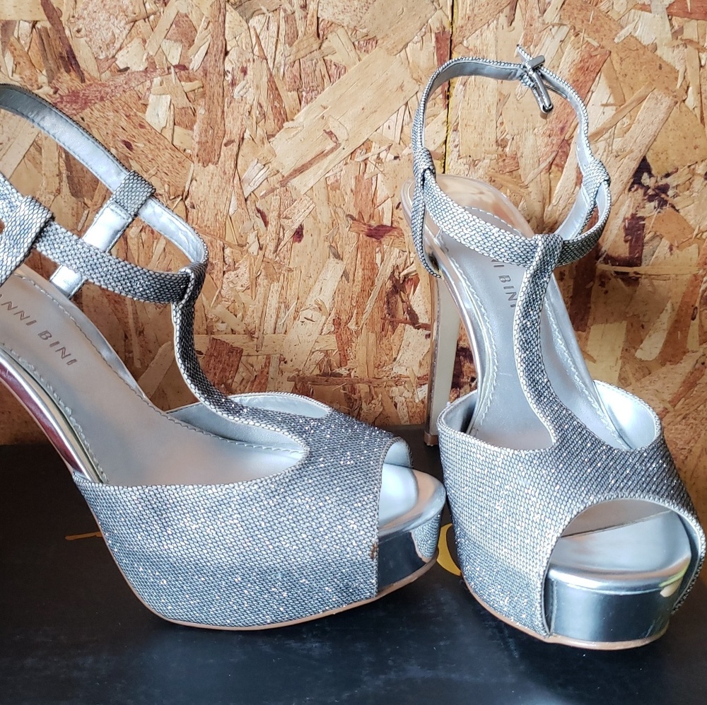 Silver Sexy Heels